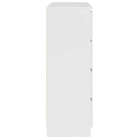 Credenza-Buffet-Armadio da cucina Bianca 100x35x99 cm in Legno Multistrato