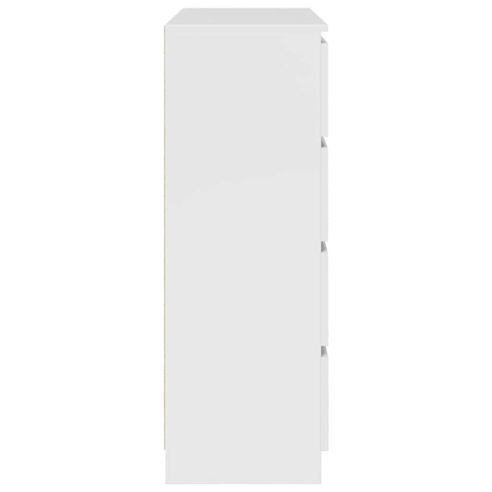 Credenza-Buffet-Armadio da cucina Bianca 100x35x99 cm in Legno Multistrato