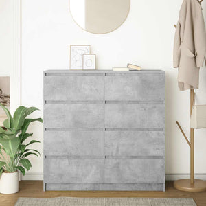 Credenza Grigio Cemento 100x35x99 cm in Legno Multistrato 3328492
