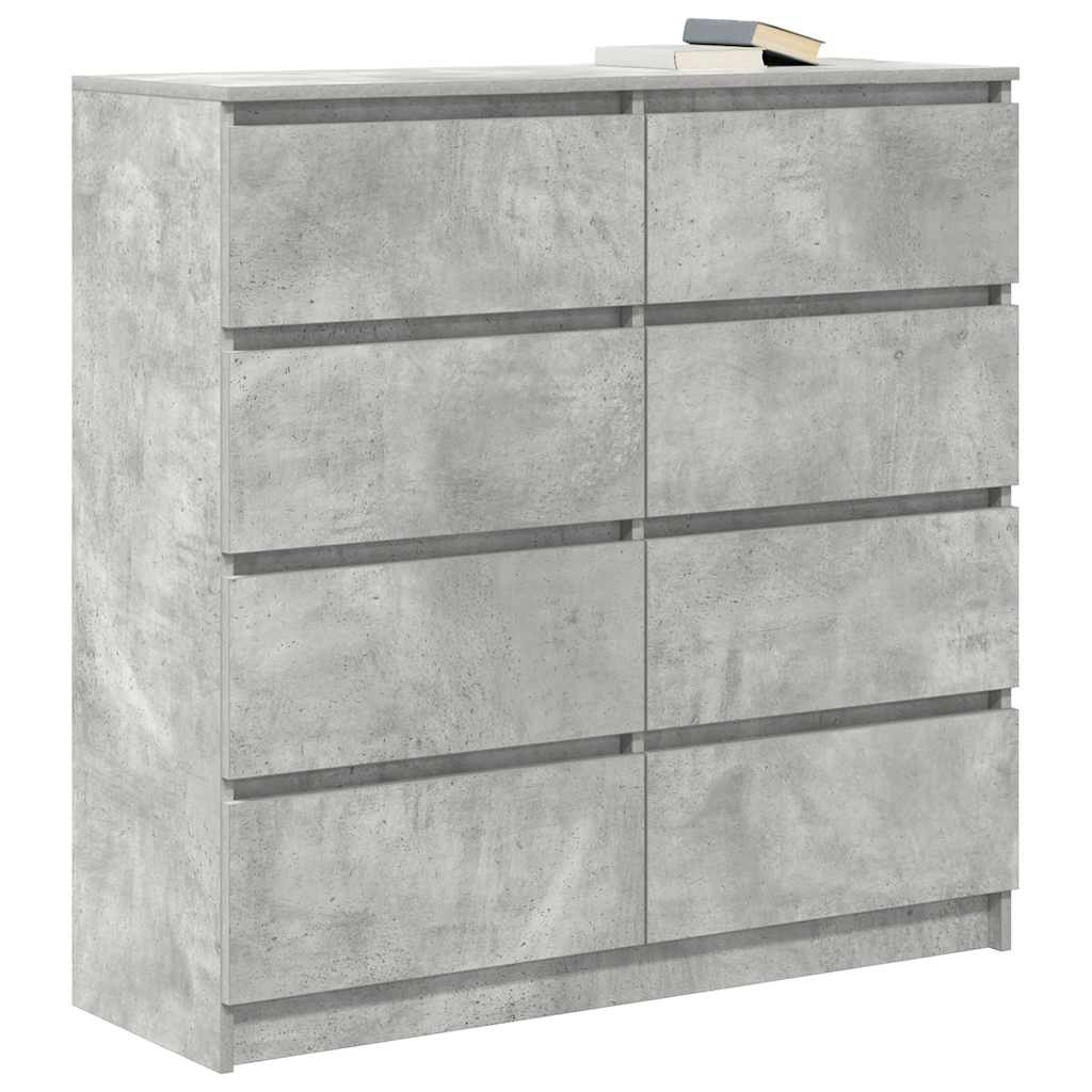 Credenza Grigio Cemento 100x35x99 cm in Legno Multistrato 3328492