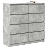 Credenza Grigio Cemento 100x35x99 cm in Legno Multistrato 3328492