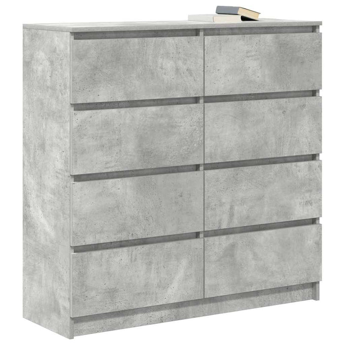 Credenza Grigio Cemento 100x35x99 cm in Legno Multistrato 3328492