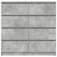 Credenza Grigio Cemento 100x35x99 cm in Legno Multistrato 3328492