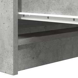 Credenza Grigio Cemento 100x35x99 cm in Legno Multistrato 3328492