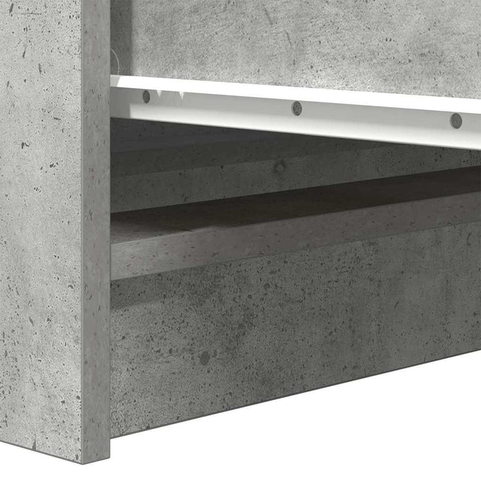 Credenza Grigio Cemento 100x35x99 cm in Legno Multistrato 3328492