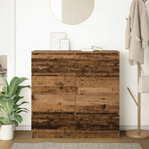 vidaXL Credenza Legno Antico 100x35x99 cm in Legno Multistrato