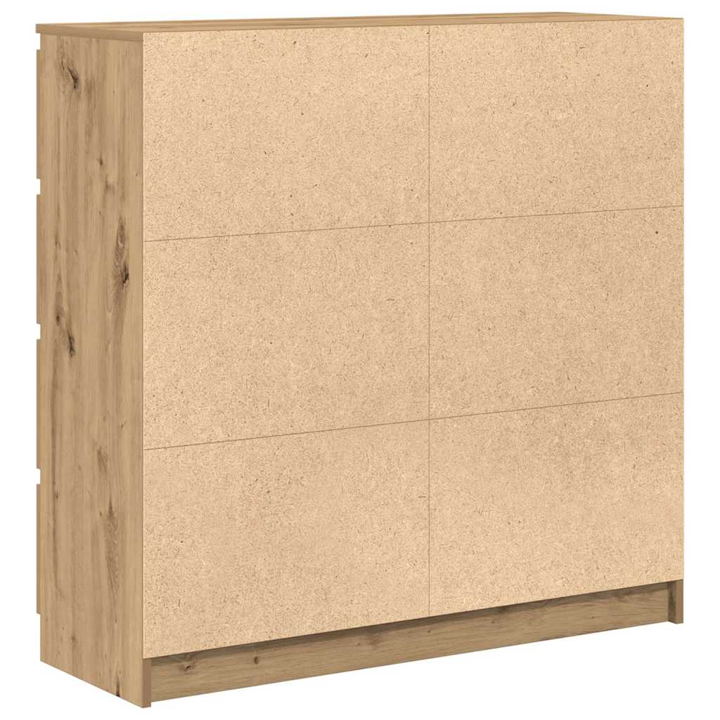 vidaXL Credenza Rovere Artigianale 100x35x99 cm in Legno Multistrato