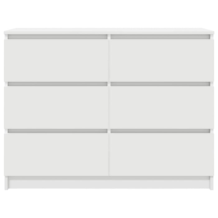 Credenza Bianca 100x35x76 cm in Legno Multistrato 3328498