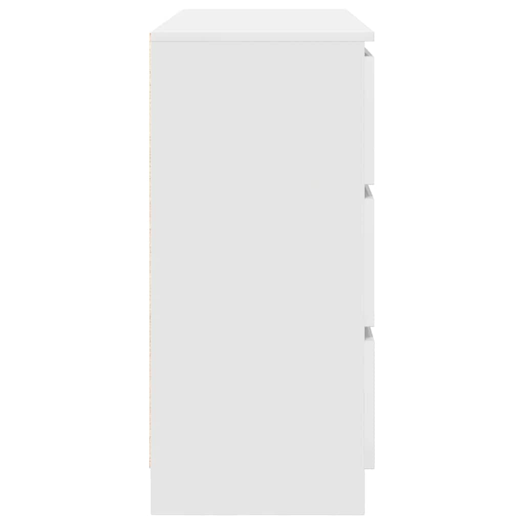 Credenza Bianca 100x35x76 cm in Legno Multistrato 3328498