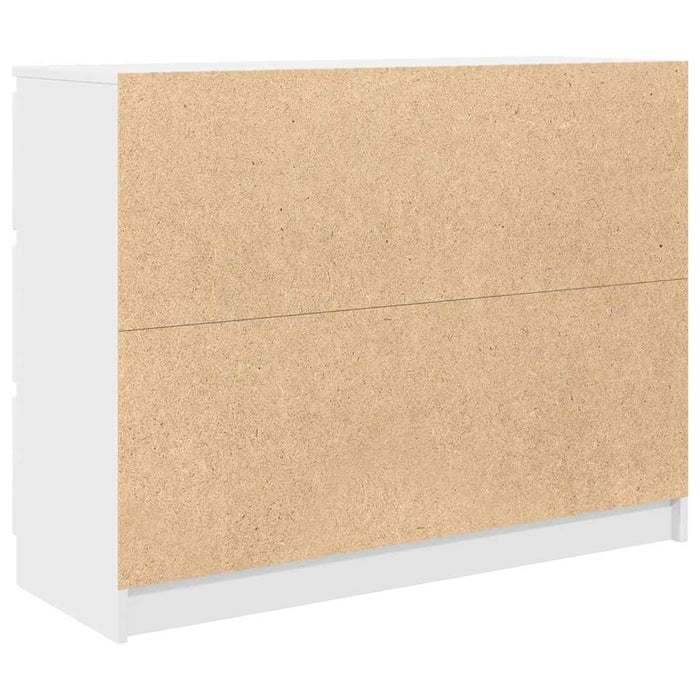 Credenza Bianca 100x35x76 cm in Legno Multistrato 3328498