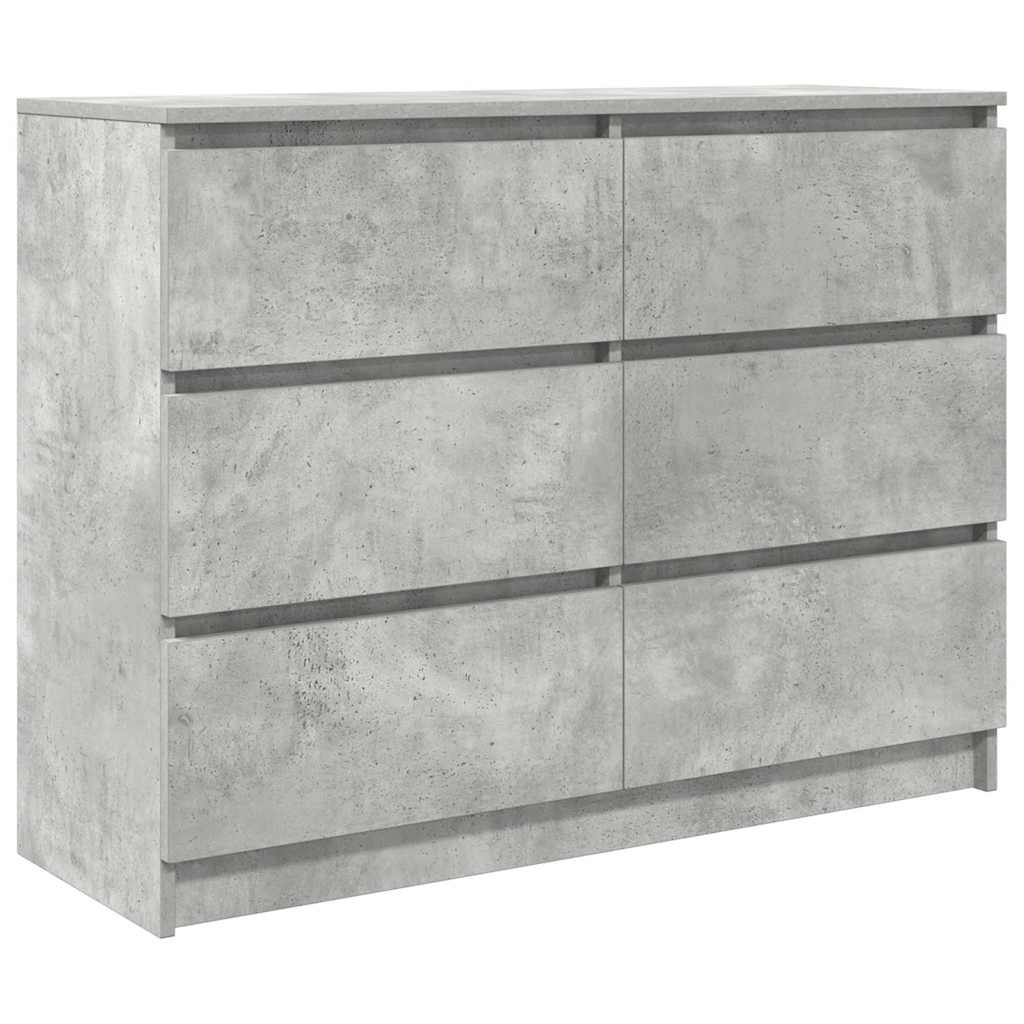 Credenza Grigio Cemento 100x35x76 cm in Legno Multistrato 3328501