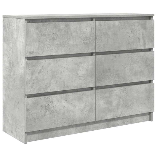Credenza Grigio Cemento 100x35x76 cm in Legno Multistrato 3328501