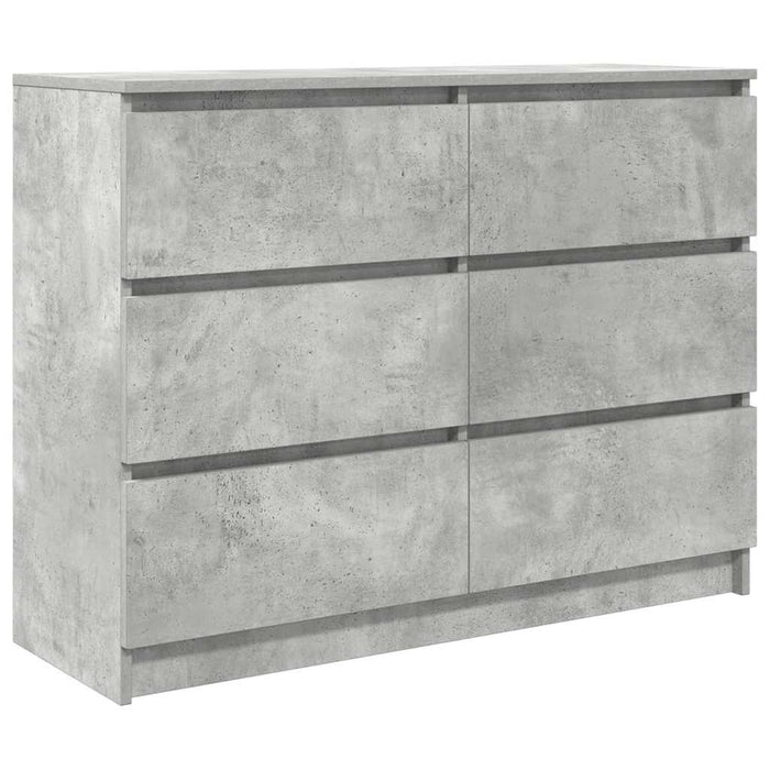 Credenza Grigio Cemento 100x35x76 cm in Legno Multistrato 3328501