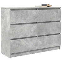 Credenza Grigio Cemento 100x35x76 cm in Legno Multistrato 3328501