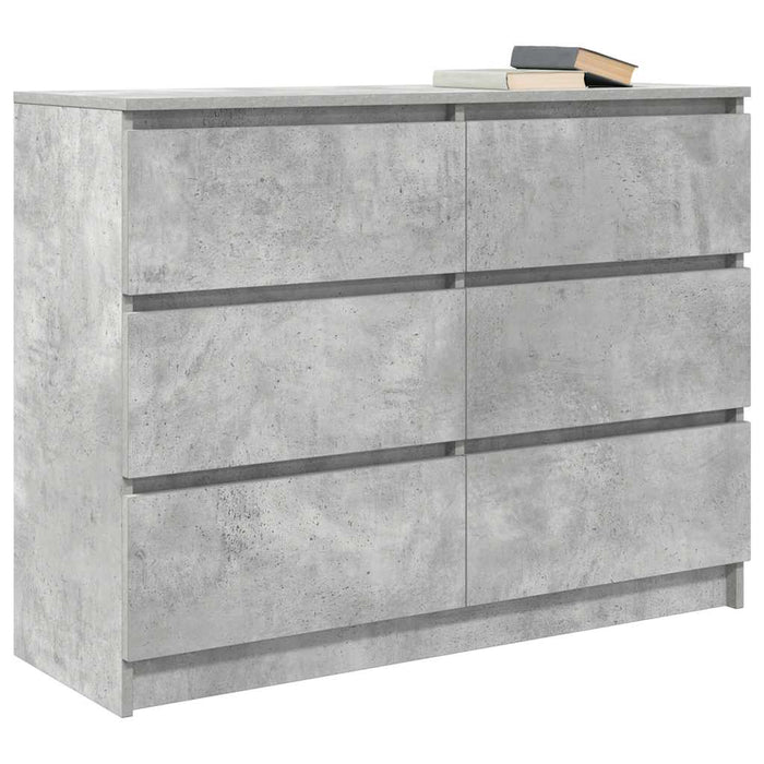 Credenza Grigio Cemento 100x35x76 cm in Legno Multistrato 3328501