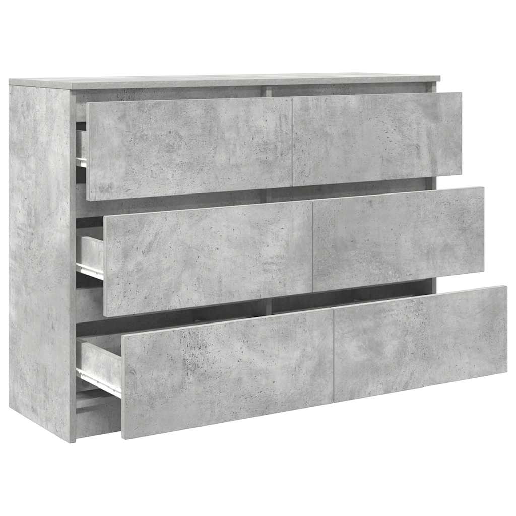 Credenza Grigio Cemento 100x35x76 cm in Legno Multistrato 3328501