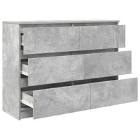 Credenza Grigio Cemento 100x35x76 cm in Legno Multistrato 3328501