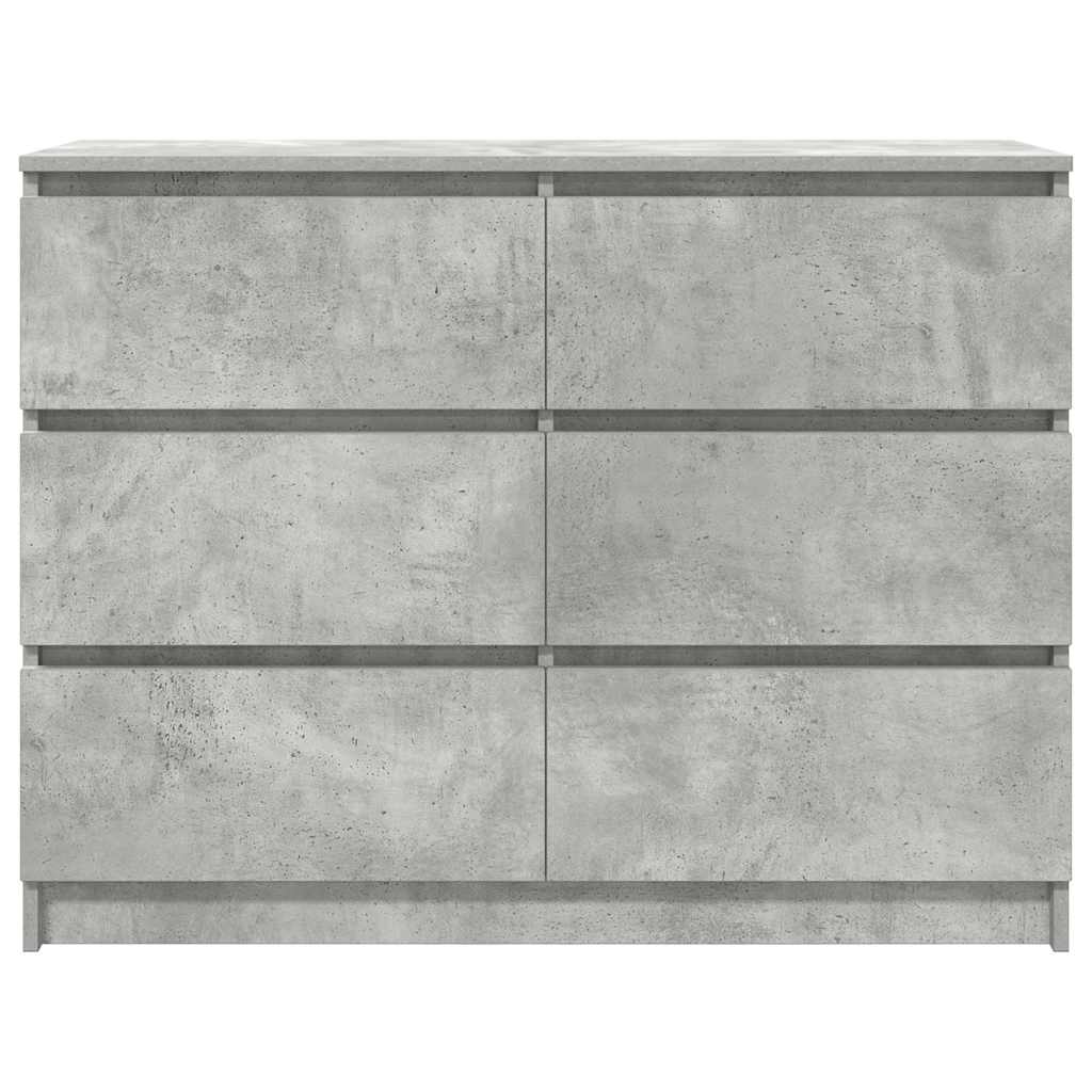 Credenza Grigio Cemento 100x35x76 cm in Legno Multistrato 3328501