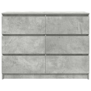 Credenza Grigio Cemento 100x35x76 cm in Legno Multistrato 3328501