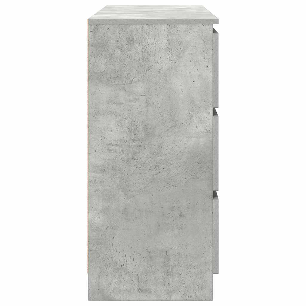 Credenza Grigio Cemento 100x35x76 cm in Legno Multistrato 3328501