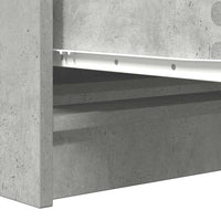 Credenza Grigio Cemento 100x35x76 cm in Legno Multistrato 3328501