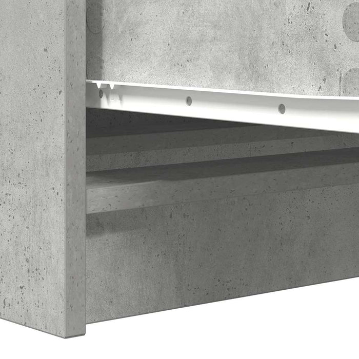 Credenza Grigio Cemento 100x35x76 cm in Legno Multistrato 3328501