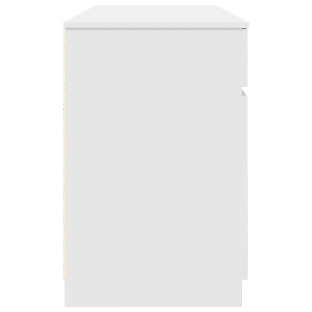 Scrivania  Bianca 140x49x76 cm in Legno Ingegnerizzato 3328507