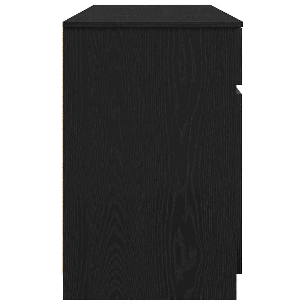 Scrivania  Nero Rovere 140x49x76 cm Legno ingegnerizzato 3328508