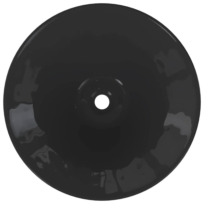 Lavandini 2 pz Nero Lucido Ø42x14 cm in Ceramica 42000314