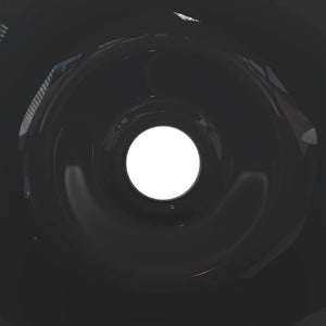 vidaXL Lavandini 2 pz Nero Lucido Ø42x14 cm in Ceramica