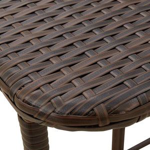 Tavolo Pieghevole da Giardino Marrone 90x51x75 cm Polyrattan 4108255
