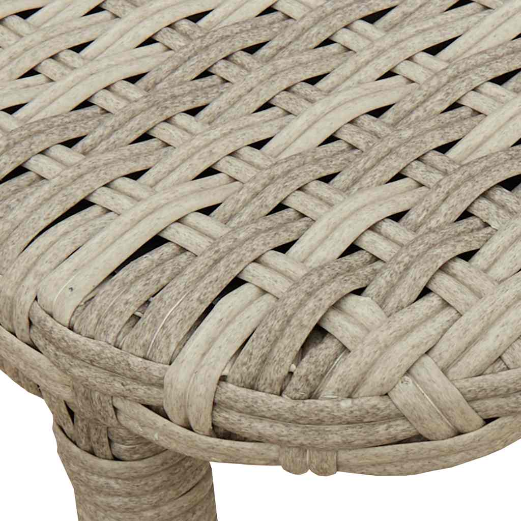 Tavolo Giardino Pieghevole Grigio Chiaro 90x51x75 cm Polyrattan 4108258