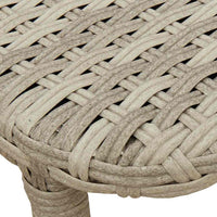 vidaXL Tavolo Giardino Pieghevole Grigio Chiaro 90x51x75 cm Polyrattan
