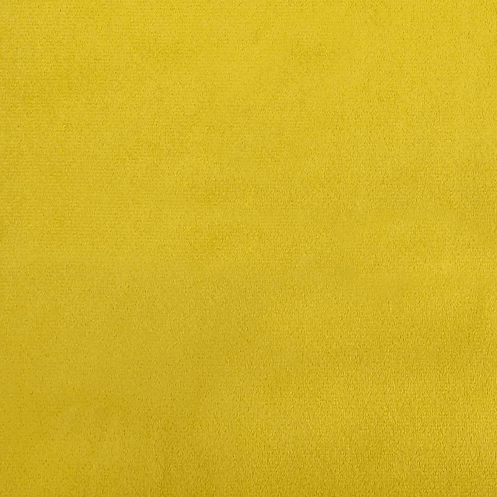 vidaXL Divano 2 Posti con Chaise longue a L Giallo 125 cm Velluto