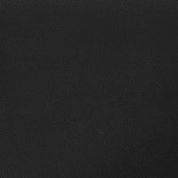 Divano 2 Posti con Chaise longue a L Nero 125 cm in Similpelle