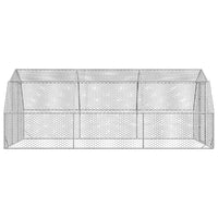 Recinto per Polli 2,5x6x2,25 m in Acciaio Zincato