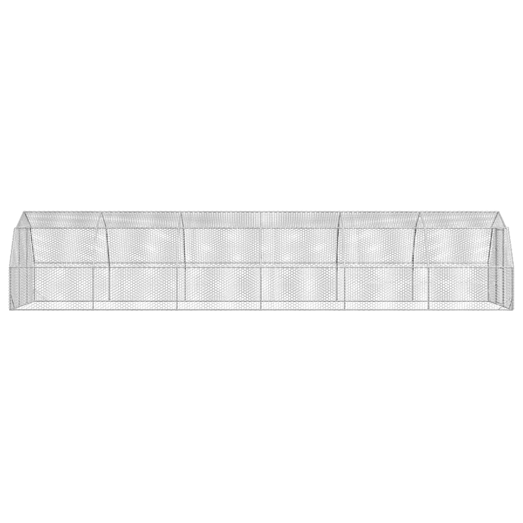 Recinto per Polli 2,5x12x2,25 m in Acciaio Zincato