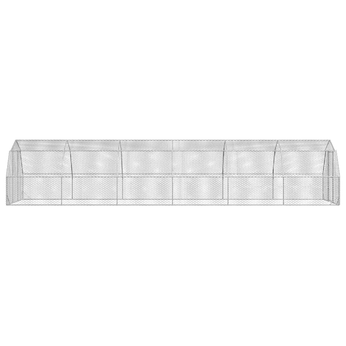 Recinto per Polli 2,5x12x2,25 m in Acciaio Zincato