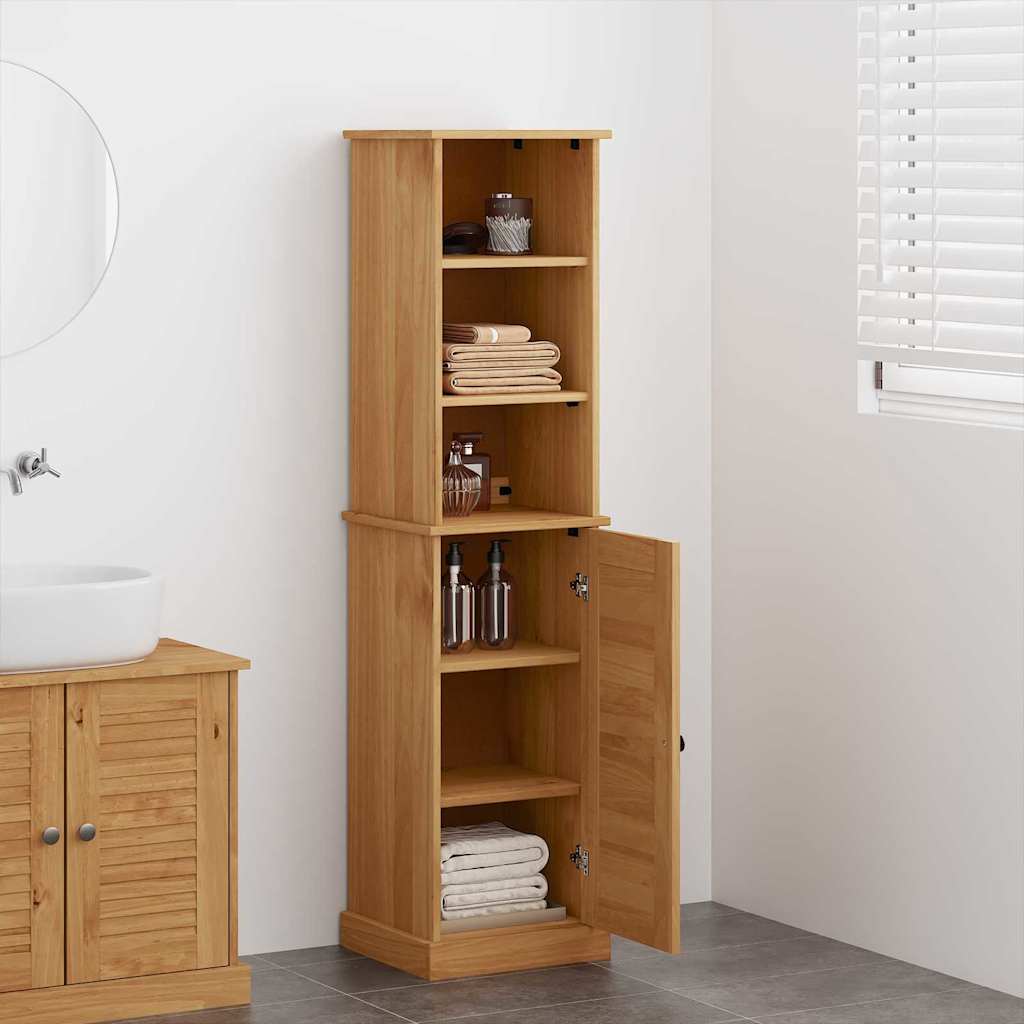 vidaXL Set di mobili per il bagno VIGO 2 pcs Marrone e Marrone miele