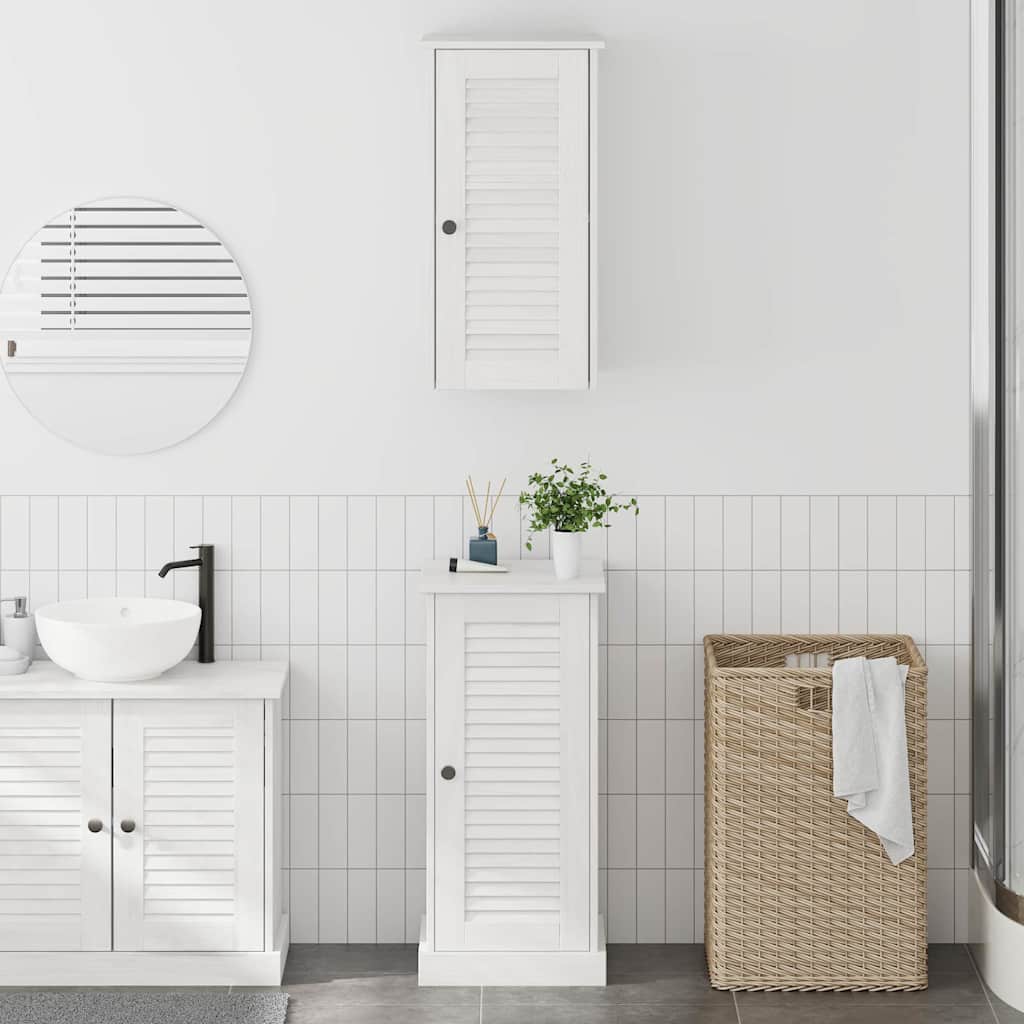 vidaXL Set di mobili per il bagno con porta VIGO 2 pcs bianco anticato
