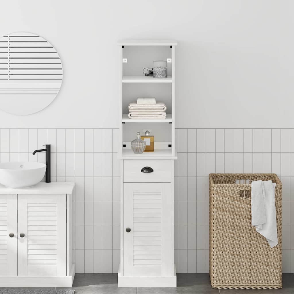 vidaXL Set di mobili per il bagno VIGO 2 pcs Marrone e bianco
