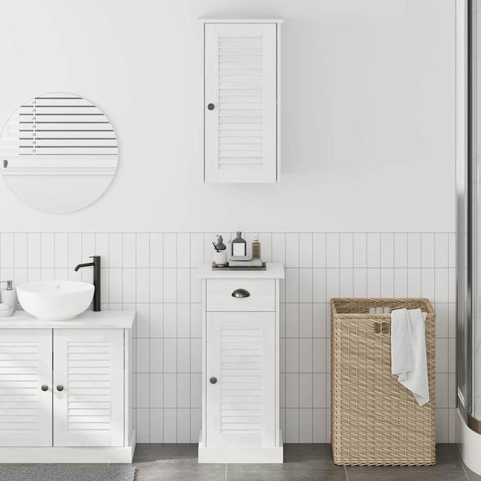 vidaXL Set di mobili per il bagno VIGO 2 pcs Marrone e bianco