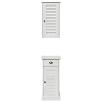 vidaXL Set di mobili per il bagno VIGO 2 pcs Marrone e bianco