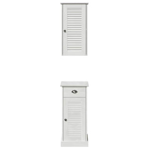 vidaXL Set di mobili per il bagno VIGO 2 pcs Marrone e bianco
