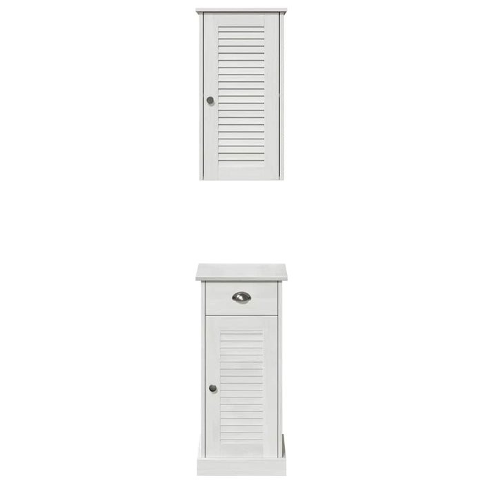 Set di mobili per il bagno VIGO 2 pcs Marrone e bianco 3328538