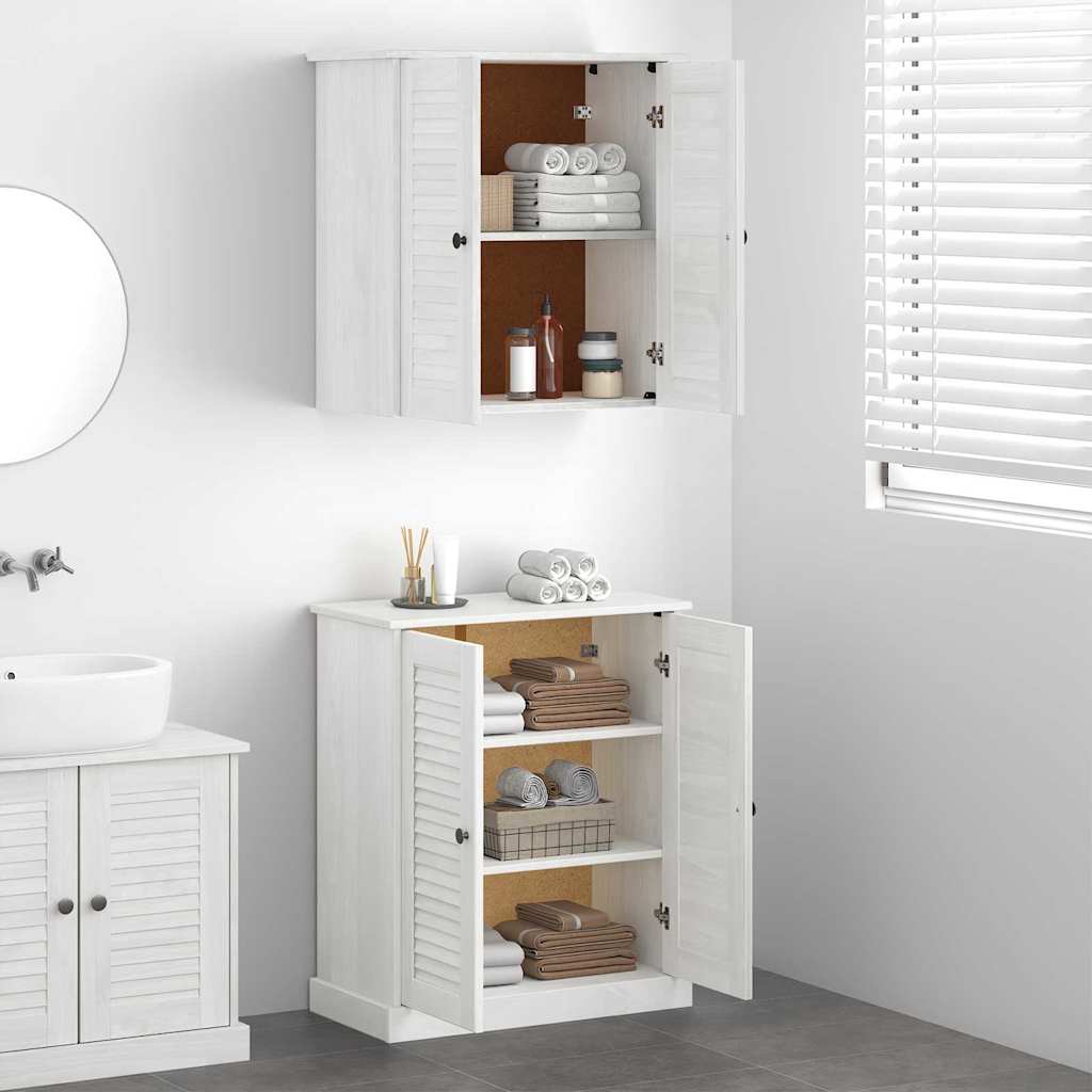 vidaXL Set di mobili per il bagno 2 pcs Marrone 67.5 x 34 x 80 cm