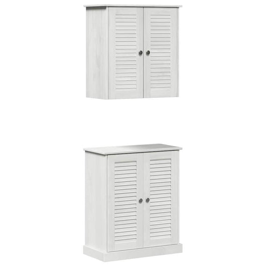 Set di mobili per il bagno 2 pcs Marrone 67.5 x 34 x 80 cm 3328540