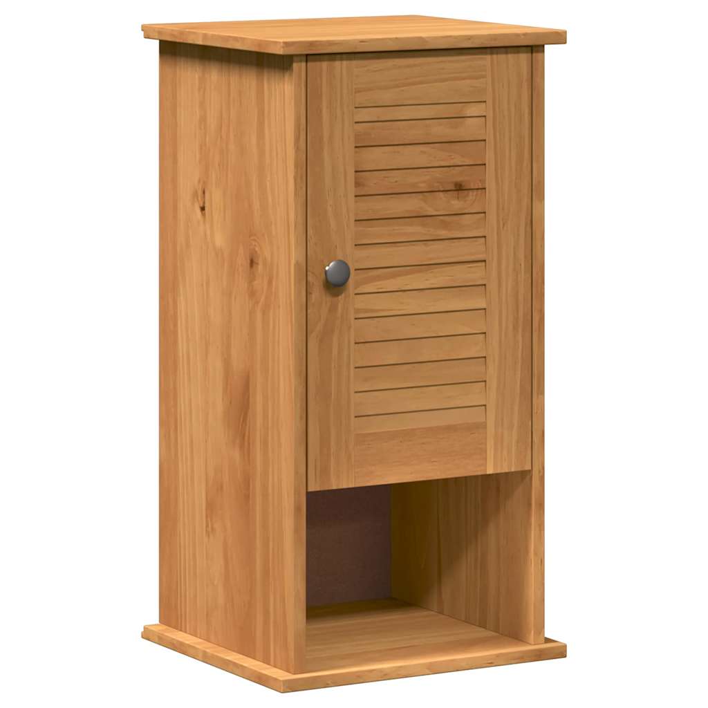 vidaXL Set di mobili per il bagno con porta VIGO 5 pcs marrone ambrato