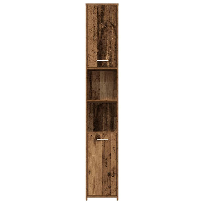 vidaXL Set Mobili da Bagno 4 pz Legno Antico in Legno Multistrato