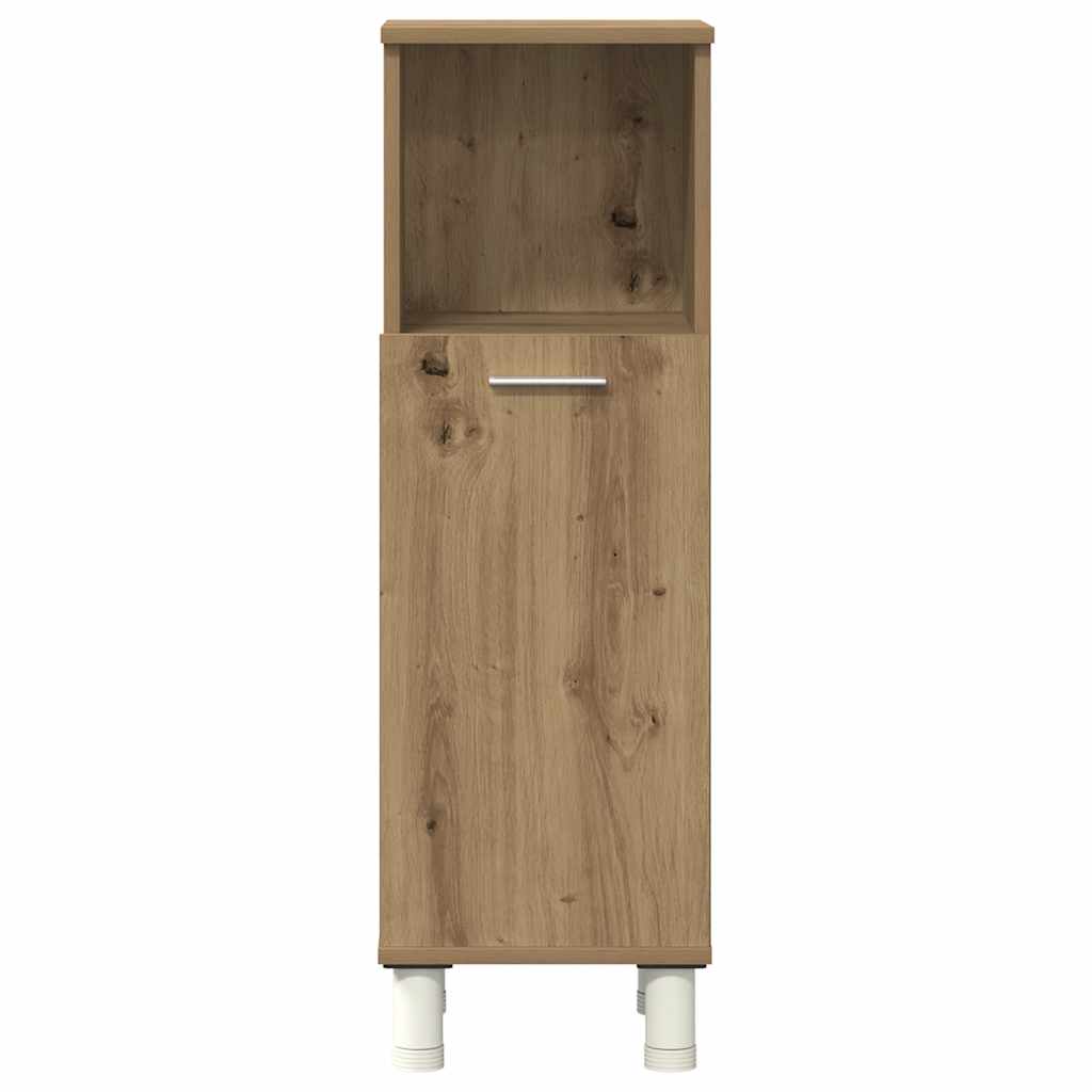 vidaXL Set Mobili da Bagno 4 pz Rovere Artigianale Legno Multistrato